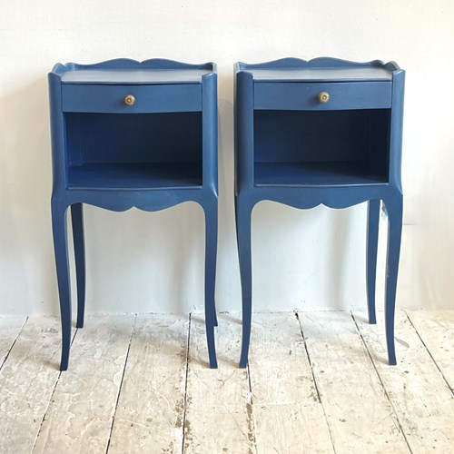 Vintage Painted French Bedside Tables