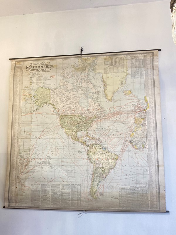 Antique 1908 double sided world map-belle-epoque-img-6619-main-638103455532638586.jpg
