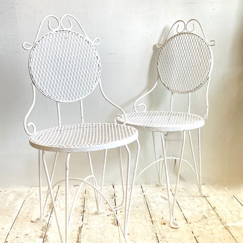 Pair Of Antique Garden Chairs
