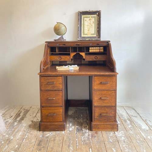 Vintage Roll Top Desk
