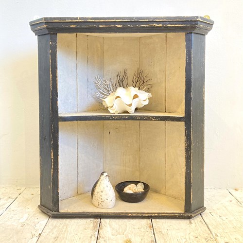 Painted Corner Cupboard