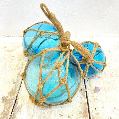 3 Glass Fishing Floats