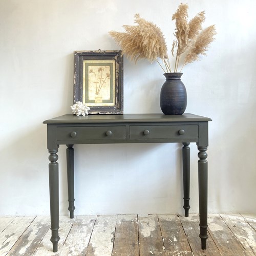 Painted Victorian Mahogany Writing Table