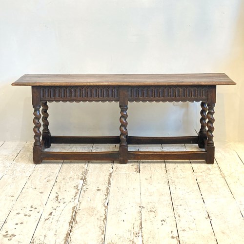 Jacobean Style Oak Bench A