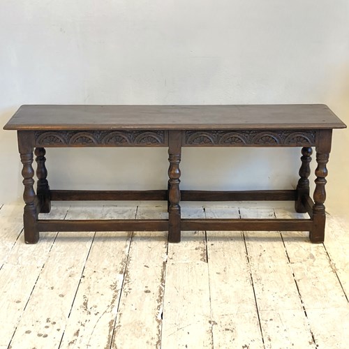 Jacobean Style Oak Bench B