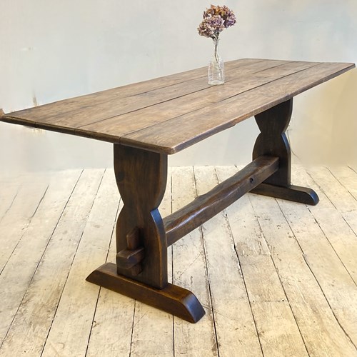 C19th French Oak Refectory Table