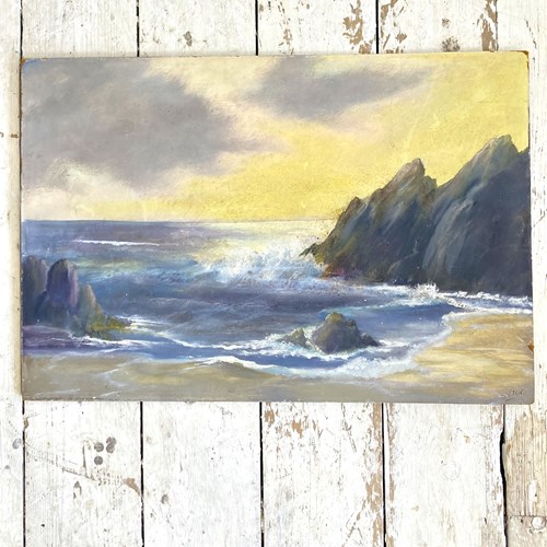 Seascape - Oil On Board
