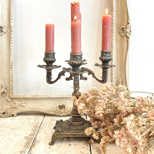 Old Brass Candelabra