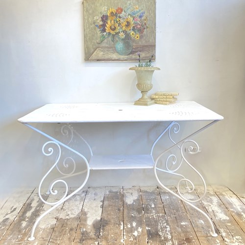 Early 1900'S French Rectangular Garden Table