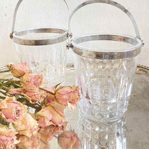 French Crystal Ice Buckets