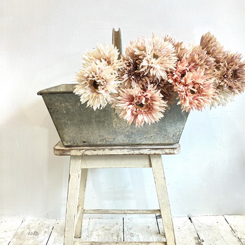 Old French Galvanised Trug