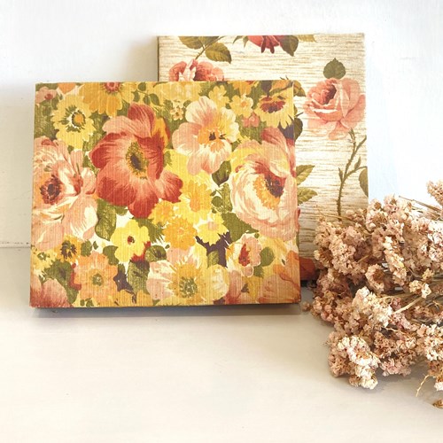 Vintage French Fabric Chocolate Boxes