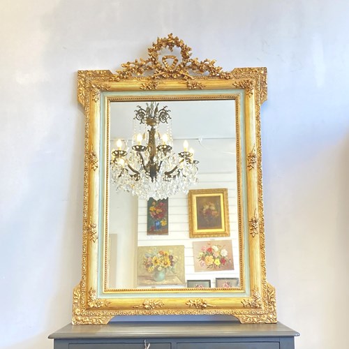 Stunning Antique French Louis XVI Gilt Mirror