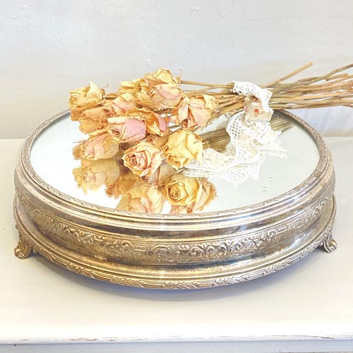 Early 1900'S Mirrored Wedding Cake Stand