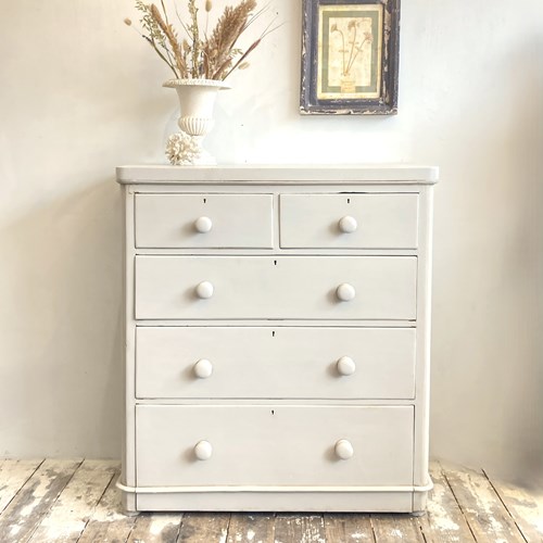 Painted Victorian Chest Of Drawers