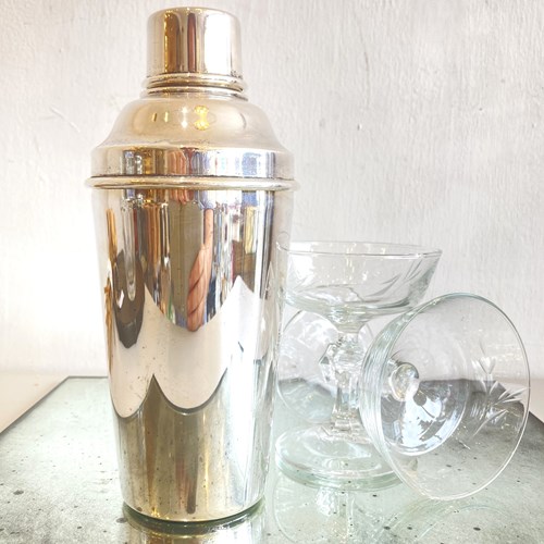 PH Vogel & Co Silverplated Cocktail Shaker
