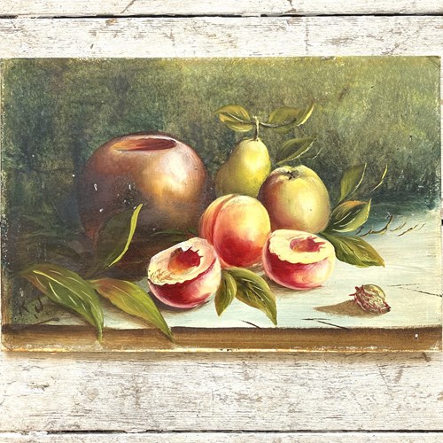 Vintage Still Life On Board