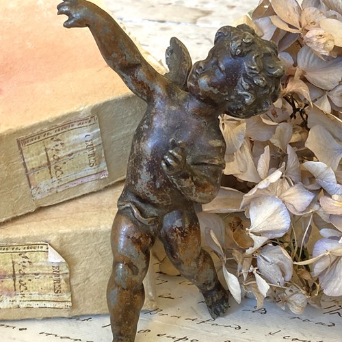 Victoian Spelter Cherub