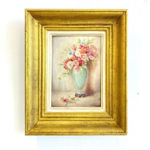 Antique Framed French Floral