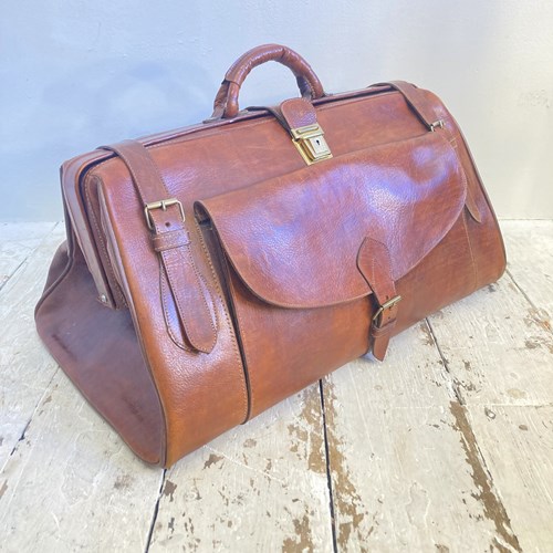 Vintage Leather Weekend Bag