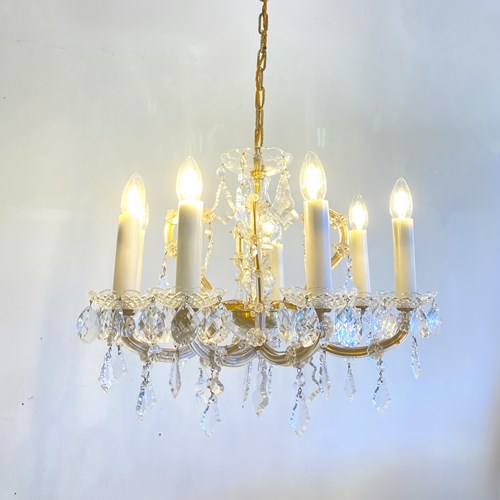 Vintage 8 Arm Marie Therese Chandelier