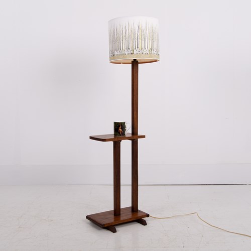 Oak Art Deco Floor Lamp English C1930