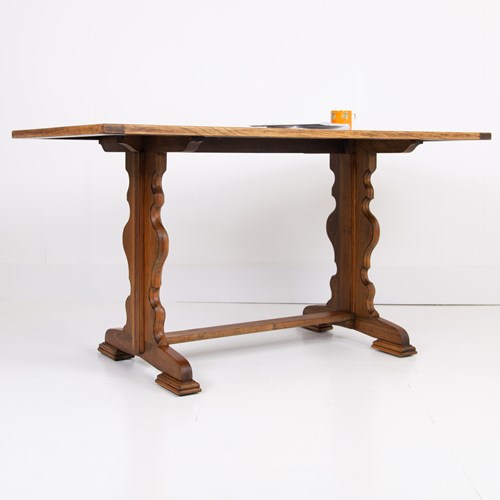 Attractive Oak Table Desk C1930