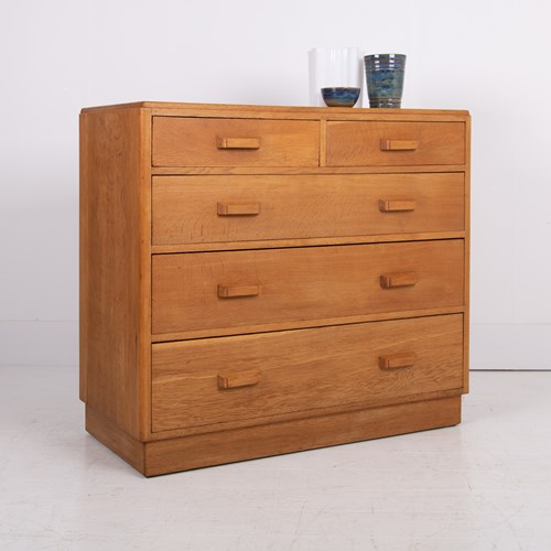  Air Ministry Oak Chest Of Drawers No.2