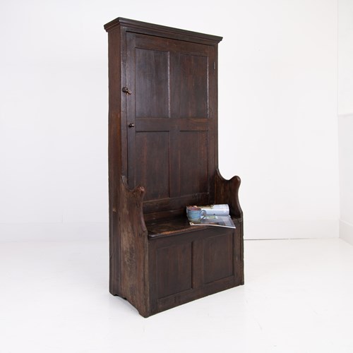   Delightful Country Oak Bacon Settle