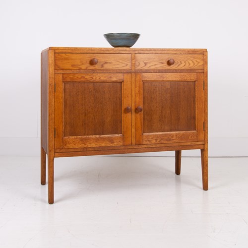  Mid Century Oak 2 Drawer Cabinet Air Ministry