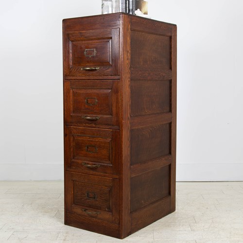  Oak Filing Cabinet By William Angus Of London/Scotland
