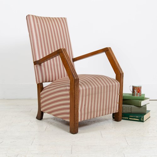 1930S Oak Framed Armchair For Upholstery