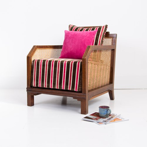 1930S Art Deco Bergere Armchair
