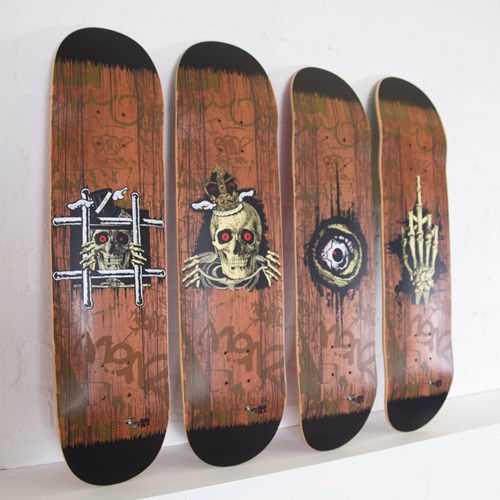 D*Face X Enuff Skateboards Full Set Of 4 Ltd Edition 200