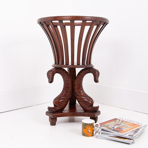 Unusual Decorative Dolphin Stand Planter