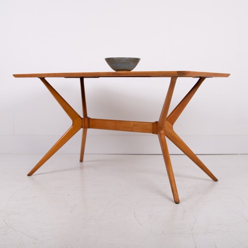 Mid Century Teak Helicopter Table Desk C1960
