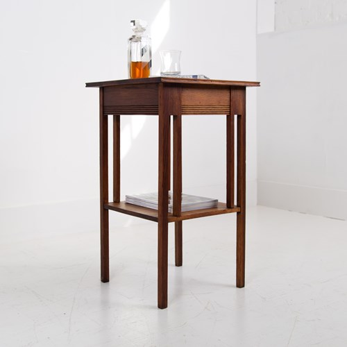 Glasgow School Oak Arts And Crafts Side Table 1910
