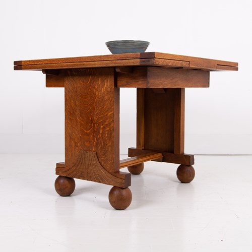 1930S Art Deco Extending Dining Table