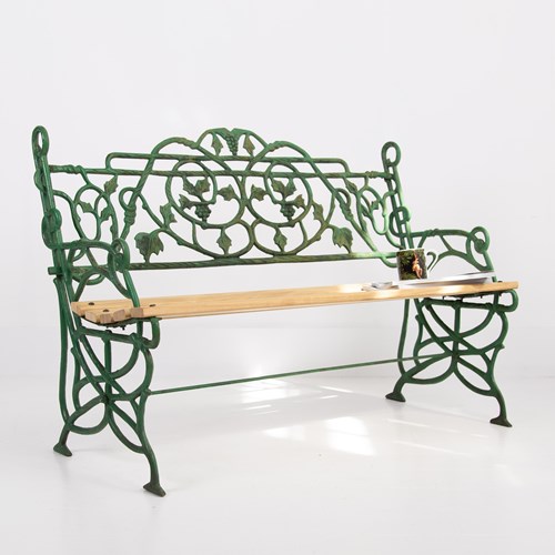 Highly Decorative Cast Iron Garden Bench