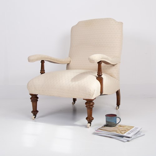 Howard And Sons Style Open Armchair C1880