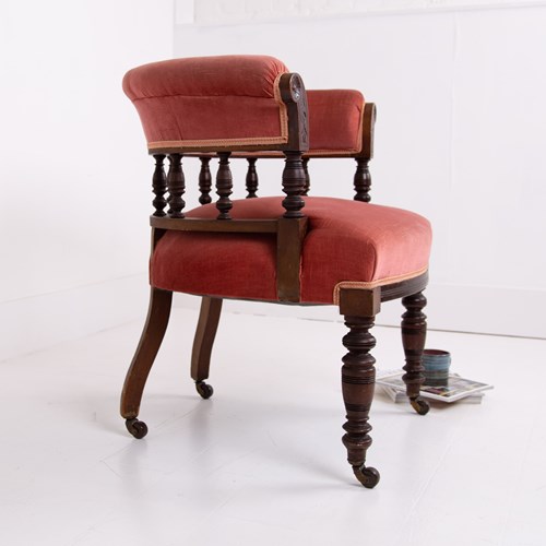 Handsome Victorian Horseshoe Back Chair C1890