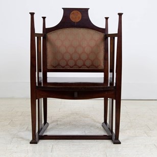Rare Liberty And Co William Birch Armchair C1910