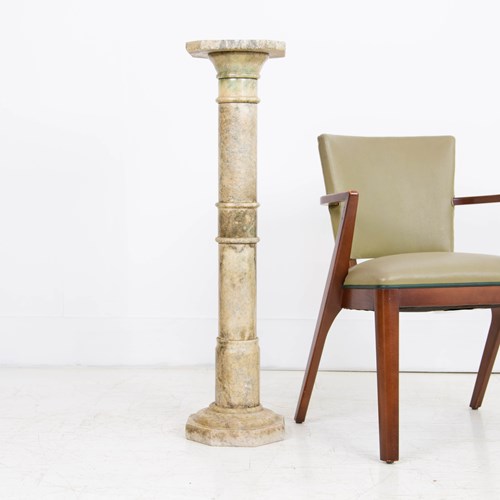 Italian Mid Century Marble Pillar Stand