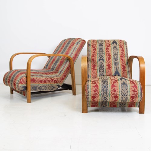 1930S Modernist Art Deco Oak Bentwood Armchairs We Have 2