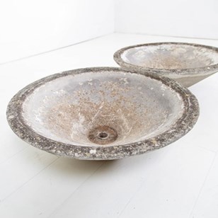 Pair Mid Century Conical Dish Shape...