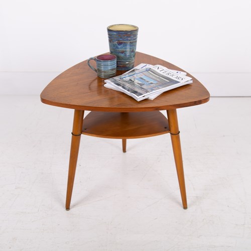 Mid Century Scandinavian Triangular Side Table C1970s