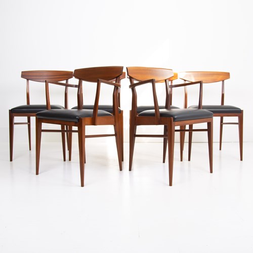 Set 6 Mid Century Teak Dining Chairs By Mcintosh