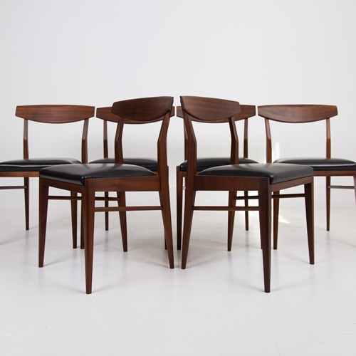 Set 6 Mid Century Teak Dining Chairs By Mcintosh
