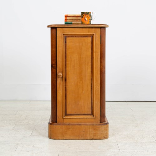 Victorian Satinwood Pot Cupboard Side Cabinet C1870