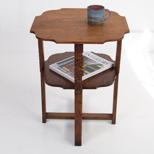 Gorgeous Art Deco 2 Tier Side Table C1930
